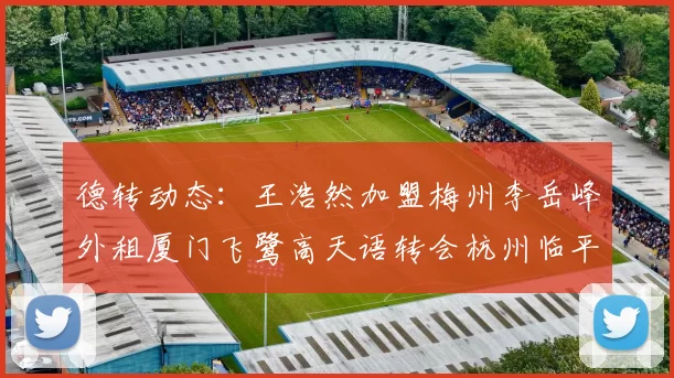 德转动态：王浩然加盟梅州李岳峰外租厦门飞鹭高天语转会杭州临平吴越