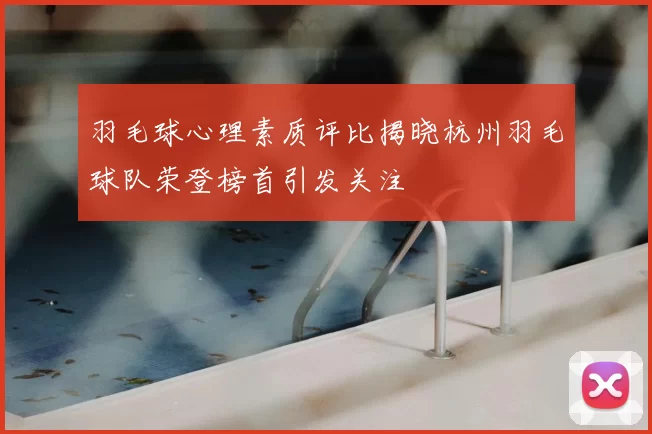 羽毛球心理素质评比揭晓杭州羽毛球队荣登榜首引发关注